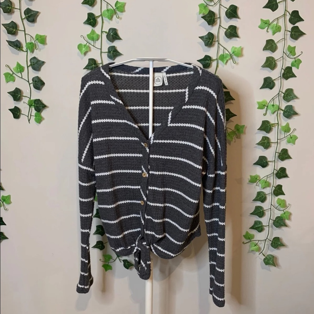 Button down sweater